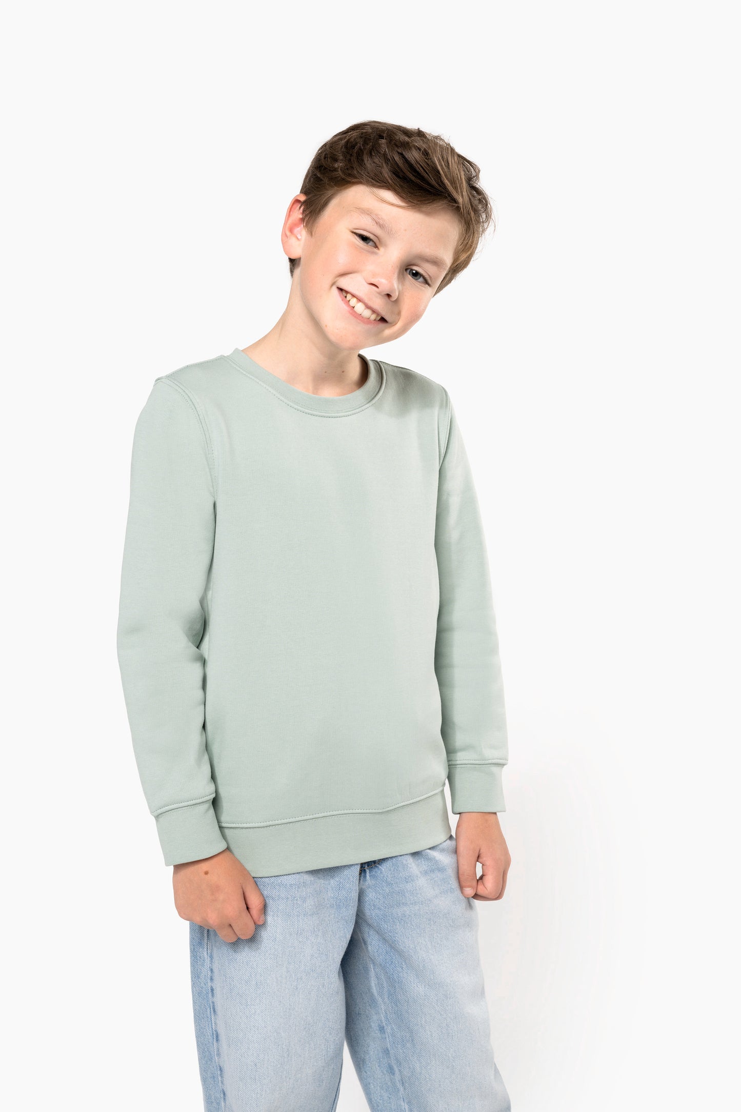 Kindersweater ronde hals gepersonaliseerd