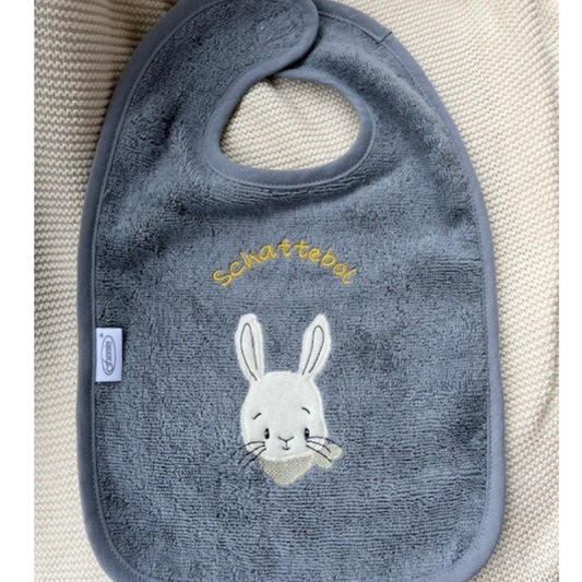 🎀 Set slabbetjes met naam /tekst of kleine tekening (2 stuks)