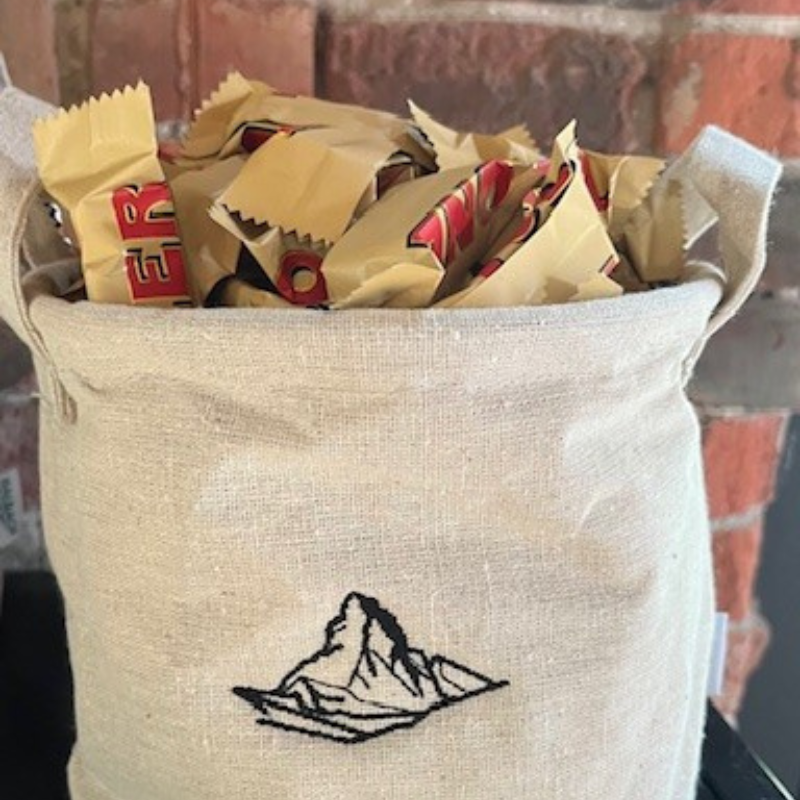 🧺Jute mandje met naam