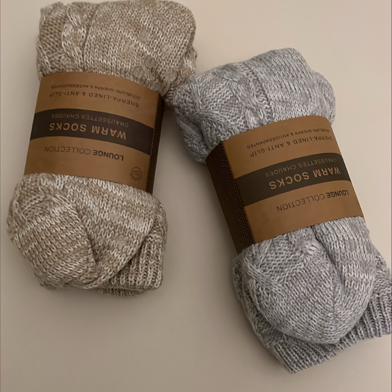 Warme herfstsokken met naam of tekst