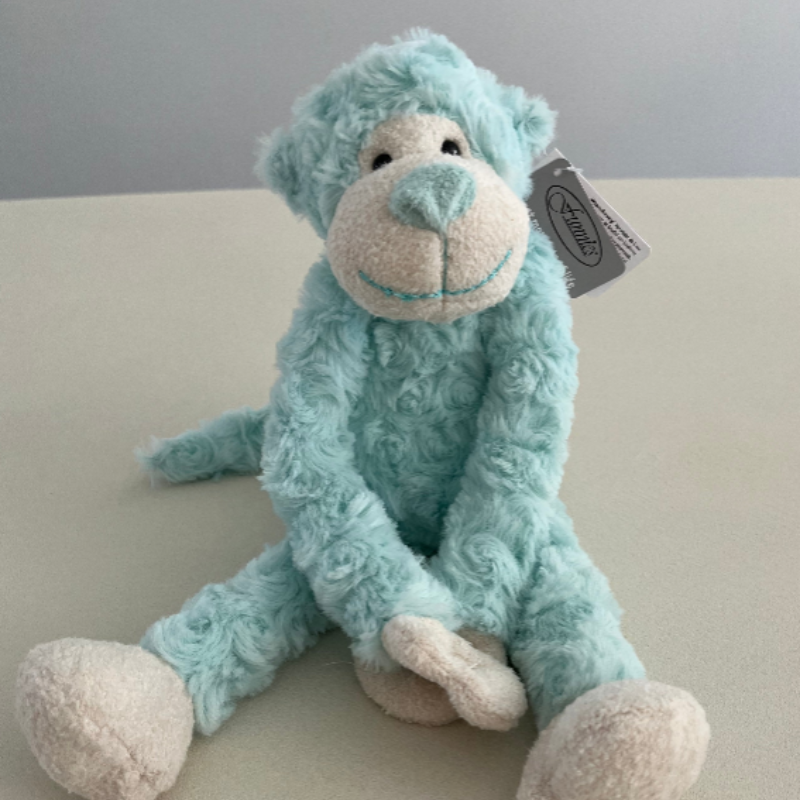 🐵💛 slingeraap knuffel met naam op t-shirt