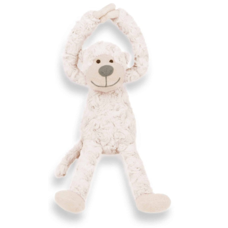 🐵💛 slingeraap knuffel met naam op t-shirt