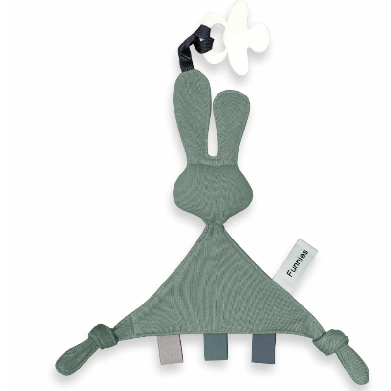 Tutdoekje konijn Snoes met naam of woordje