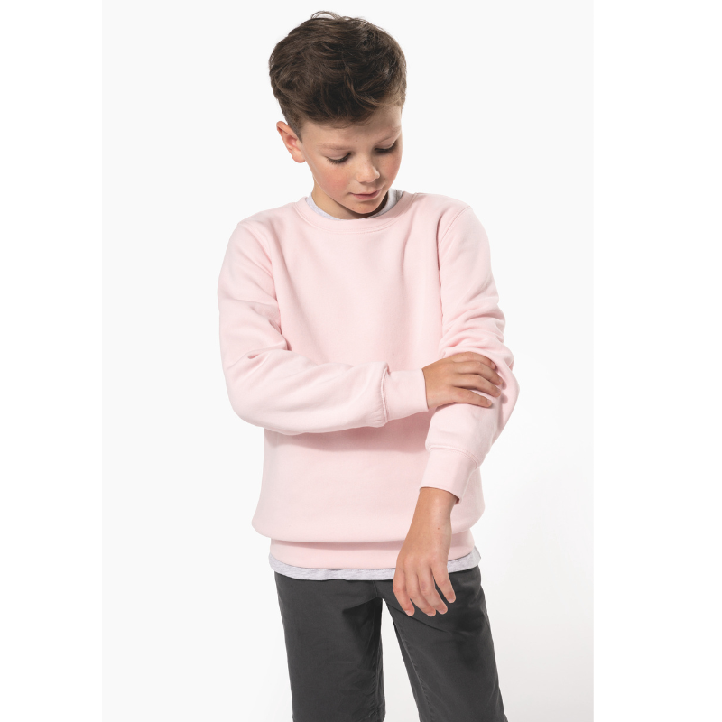 Kindersweater ronde hals gepersonaliseerd